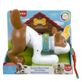 Catelus interactiv Fisher-Price Crawl With Me, educativ, 6+ luni