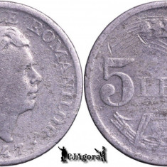 1947, 5 Lei - Mihai I - Romania