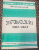Grigoroviţă, Mircea : Din istoria colonizării Bucovinei