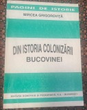 Grigoroviţă, Mircea : Din istoria colonizării Bucovinei