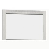 Oglinda perete rama pal frasin alb Infinity 120x80 cm
