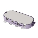 Forma pentru inghetata flippy, 4 compartimente, forme cu animalute, materialsilicon si abs, 21 x 12.8 x 3cm, mov