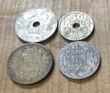 MNDSTR2 Spania anii 1900 Centisimo si Franc lot 4 bucati