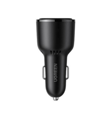 INCARCATOR auto Ugreen, &amp;quot;CD239&amp;quot; 2 x USB Type-C 5V/3A QC3.0 si 1 x USB 5V/3A, total output 69W, pt. bricheta auto, negru &amp;quot;20467&amp;quot; (timbru verde 0.8 lei) foto