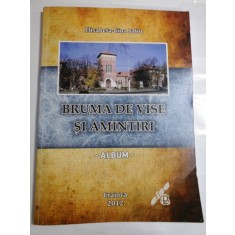 BRUMA DE VISE SI AMINTIRI (ALBUM) - Elicabeta-Gina Saliu (dedicatie si autograf pentru generalul Iulian Vlad )