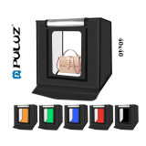 Lightbox portabil 40cm cub foto cu led incorporat pt fotografie de produs PULUZ