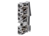 Term. &icirc;mbinare de șine 0,2-16mm2 3 borne gri ST TS35