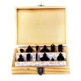 HiKOKI 711016 - Set 12 freze tija 6 mm ambalaj lemn