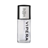 Top Coat pentru unghii 3D cu efect glossy, Transparent, 10 ml, Vipera