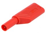 Mufă Banană 4mm 24A Roșie, HIRSCHMANN