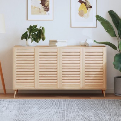 vidaXL Uși de dulap design lambriu, 4 buc., 69x39,4 cm, lemn masiv pin 151126 foto