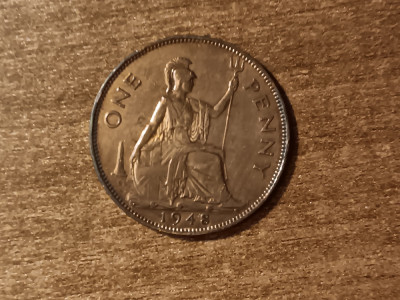 M3 C50 - Moneda foarte veche - Anglia - one penny - 1948 foto