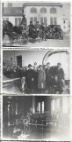 M1472N Elevi &icirc;n excursie de studiu, Rom&acirc;nia, perioada interbelică, lot de 3 fotografii