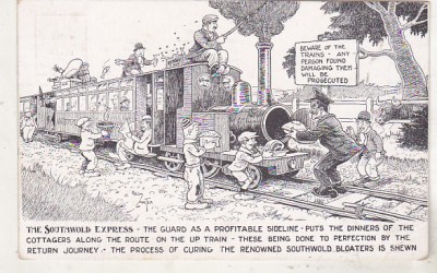 bnk cp Umor - The Southwold Express - circulata 1927 foto