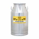 Bidon inox pentru transport lapte, cu capac tip clips, 40&nbsp;litri, AgroElectro