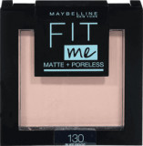 Maybelline New York Fit Me Matte+ Poreless pudră compactă 130 Buff Beige, 9 g