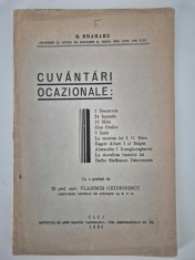 Carte veche 1935 D Braharu Cuvantari ocazionale Politica
