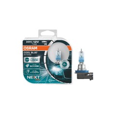 Set 2 becuri auto far halogen Osram H11 cool blue intense next gen +100% 55w 12v PGJ19-2 64211CBN-HCB foto