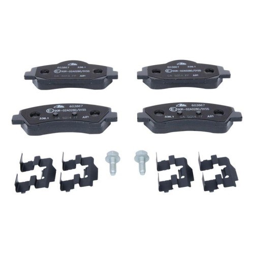 Placute frana Citroen C4 Cactus Van (0b 0p) 09.14-, C4 Cactus 09.14-, C-Elysee (Dd) 11.12-; Peugeot 301 11.12-, Fata, ATE