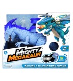 Jucarie interactiva Dragonul de gheata Mighty Megasaur, cu respiratie de gheata