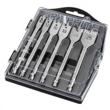 Burghiu pentru lemn, plat, cu palete de grafit 10, 12, 16, 18, 20, 25 mm, set 6 buc. 57H211
