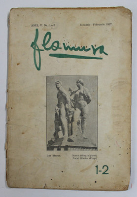 FLAMURA , LITERARA , ARTISTICA , SOCIALA , CRAIOVA , ANUL V , NR. 1- 2 , IANUARIE - FEBRUARIE , 1927 foto