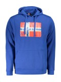 Cumpara ieftin Hanorac bărbați fară fermoar cu imprimeu cu logo, Albastu, 2XL