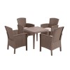 Set mobilier de grădină Malima 4+1 cappuccino