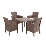Cumpara ieftin Set mobilier de grădină Malima 4+1 cappuccino