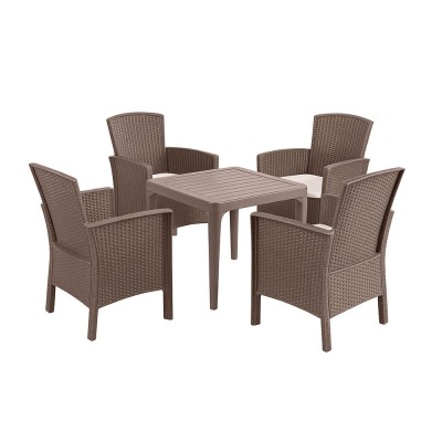 Set mobilier de grădină Malima 4+1 cappuccino foto