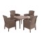 Set mobilier de grădină Malima 4+1 cappuccino