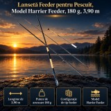 Lansetă Feeder pentru Pescuit, Model Harrier Feeder, 180 g, 3,90 m