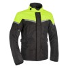 Geaca textila impermeabila Oxford Spartan, versiune lunga, culoare negru/fluo, m... Cod Produs: MX_NEW SM210102LOX