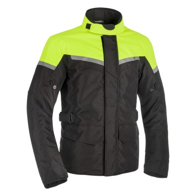 Geaca textila impermeabila Oxford Spartan, versiune lunga, culoare negru/fluo, m... Cod Produs: MX_NEW SM210102LOX foto