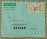 FILATELIE TEMATICA - PLIC GUINEEA TEMATICA AVION AVIOANE AVIATIE AIRMAIL AEROGRAM, Stampilat