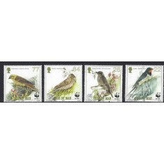 Isle of Man 2000 - Pasari cantatoare, fauna, WWF, serie neuzata