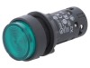 Comutator apăsare 22mm 1 NO verde