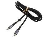 Cablu USB 3.2 Gen 2x2 LOGILINK CU0443 USB-C 1,5m Negru, Mufă pe Ambele Părți
