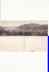 Orsova, Dunarea - Vedere-carte postala dubla, diptic -RR