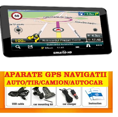 GPS Navigatii Sistem de navigatie GPS SMAILO HD-Speed harta Romania Europa 2022 foto