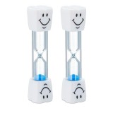 Cumpara ieftin Set 2 clepsidre pentru perierea dintilor, 3 minute, 10 x 2.5 cm, albastru