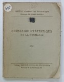 BREVIAIRE STATISTIQUE DE LA ROUMANIE, 1940