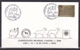 Peru 1988 caini campionat mondial plic cu stampila speciala, Nestampilat