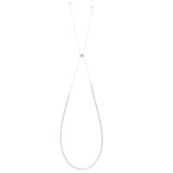 Colier argintiu cu pietre acrilice