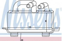 Termoflot radiator ulei BMW 6 Cabriolet (E64) NISSENS 90621 foto