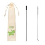 Set Pai de Inox cu Varf din Silicon, Perie si Husa, Argintiu, 0.6x21.5cm