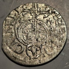 Polonia ocuatiea Suedia 3 polker 1631 argint Sigismund lll Vasa/ Gustav ll