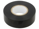 Bandă electroizolantă neagră ANTICOR 25mm x 20m, grosime 0,19mm, elasticitate 380%