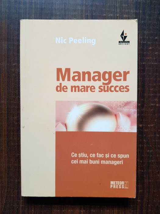 Nic Peeling - Manager de mare succes