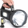Lanterna LED profesionala SL-76, Linomag&reg;, Putere mare, Lumina COB laterala, Incarcare solara & USB, Functie powerbank, Rezistenta la apa IP65, 20cmX9